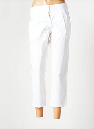 Pantalon 7/8 stretch taille normale blanc PAUL BRIAL femme