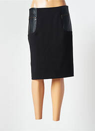 Jupe mi-longue coupe droite noir PAUL BRIAL femme