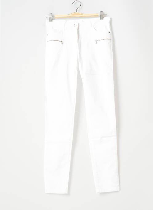 Pantalon slim blanc RIVIERES DE LUNE pour femme