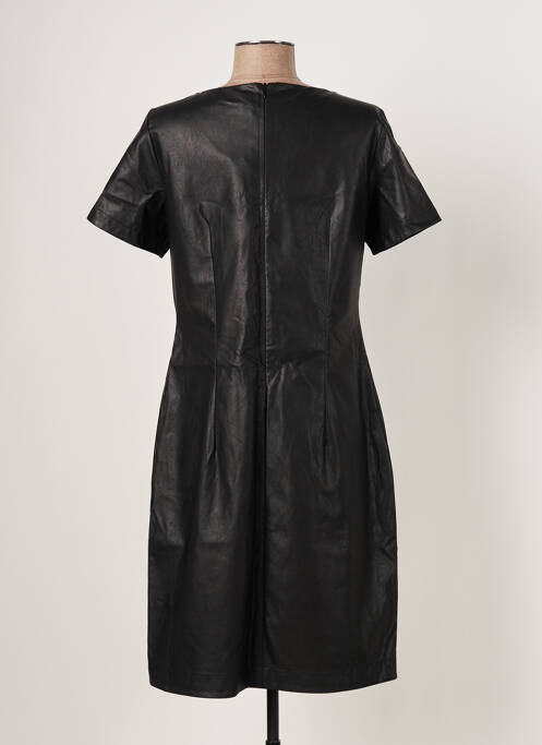 Robe mi-longue noir SIGNE NATURE pour femme