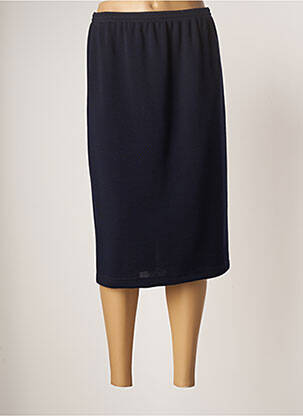 Jupe mi-longue stretch bleu GRIFFON femme