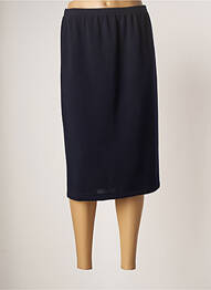 Jupe mi-longue stretch bleu GRIFFON femme
