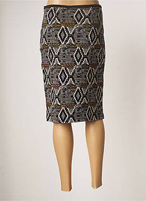 Jupe mi-longue stretch noir TELMAIL femme
