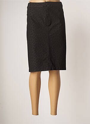 Jupe mi-longue coupe droite noir CONCEPT K femme