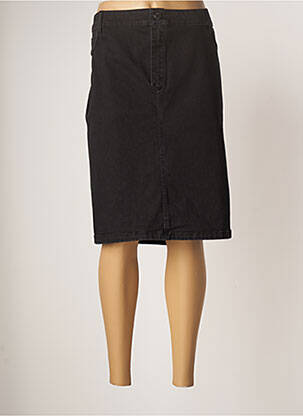 Jupe mi-longue coupe droite noir CONCEPT K femme