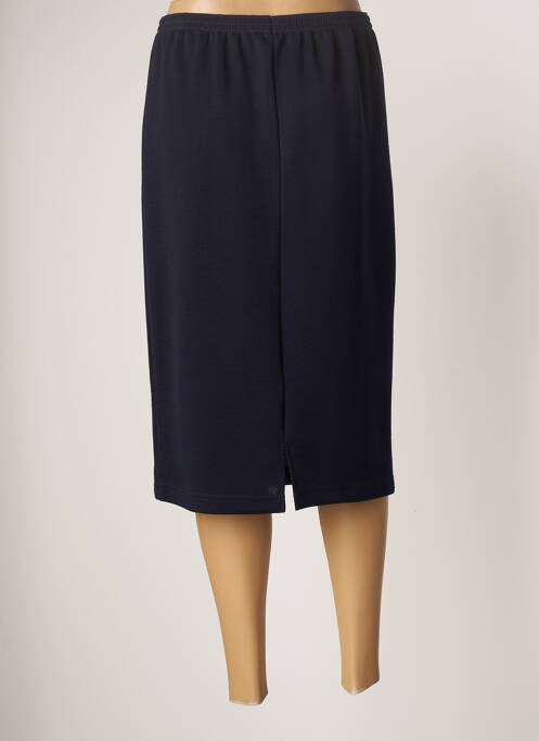 Jupe mi-longue doublure textile bleu GRIFFON femme