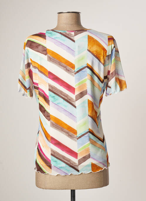 Top orange QUATRE VINGT JOURS pour femme