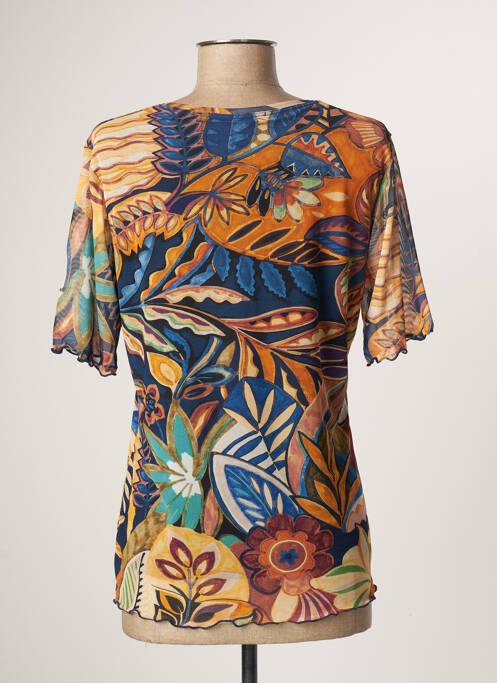 Top orange QUATRE VINGT JOURS pour femme