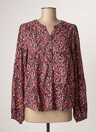 Blouse imprimé fantaisie manches longues rose JENSEN femme