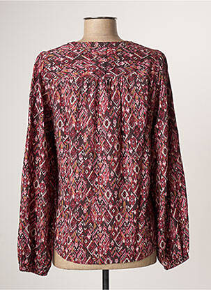 Blouse imprimé fantaisie manches longues rose JENSEN femme