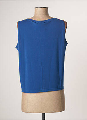 Top coupe cintrée fines bretelles bleu I.ODENA femme