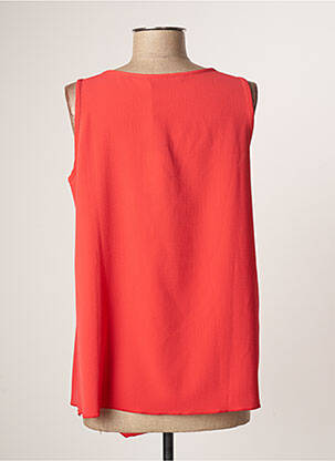 Top tissage crêpe fines bretelles rouge TELMAIL femme