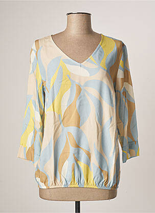 Blouse imprimé fantaisie manches 3/4 bleu COMME ÇA femme