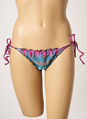 Bas de maillot de bain fermeture liens à nouer bikini bleu RIO DE SOL femme