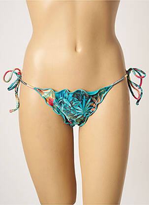 Bas de maillot de bain imprimé tie and dye bikini bleu RIO DE SOL femme