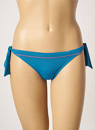 Bas de maillot de bain fermeture liens à nouer bikini bleu CHERRY BEACH femme