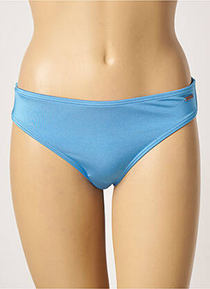Bas de maillot de bain effet matière satinée culotte bleu PROTEST femme