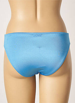 Bas de maillot de bain effet matière satinée culotte bleu PROTEST femme