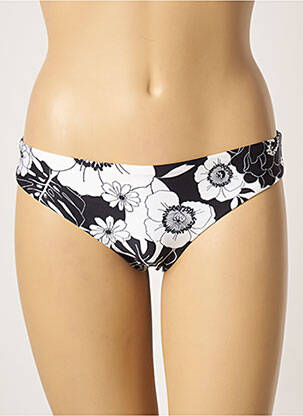 Bas de maillot de bain imprimé fleurs culotte noir SEAFOLLY femme