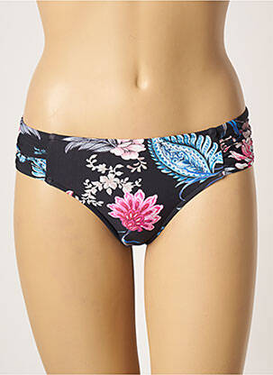 Bas de maillot de bain imprimé fleurs noir SEAFOLLY femme