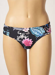 Bas de maillot de bain imprimé fleurs noir SEAFOLLY femme
