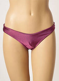 Bas de maillot de bain effet matière satinée culotte violet RIO DE SOL femme