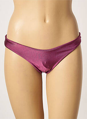Bas de maillot de bain effet matière satinée culotte violet RIO DE SOL femme