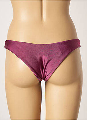 Bas de maillot de bain effet matière satinée culotte violet RIO DE SOL femme