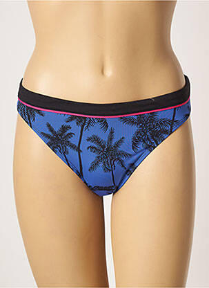 Bas de maillot de bain imprimé tie and dye culotte bleu CHERRY BEACH femme