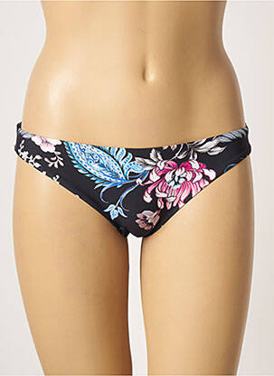 Bas de maillot de bain imprimé fleurs culotte noir SEAFOLLY femme