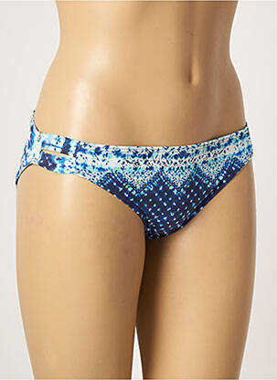 Bas de maillot de bain imprimé fantaisie culotte bleu MOONTIDE femme