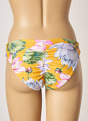 Bas de maillot de bain imprimé fleurs culotte orange YSABEL MORA femme