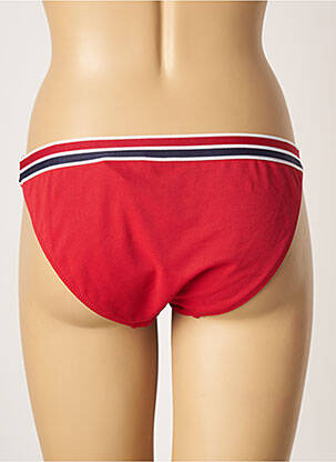 Bas de maillot de bain tissage texturé culotte rouge YSABEL MORA femme