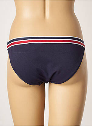 Bas de maillot de bain tissage texturé culotte bleu YSABEL MORA femme