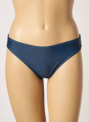 Bas de maillot de bain imprimé fantaisie culotte bleu PIHA femme