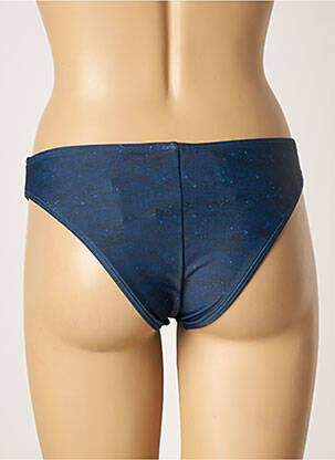 Bas de maillot de bain imprimé fantaisie culotte bleu PIHA femme