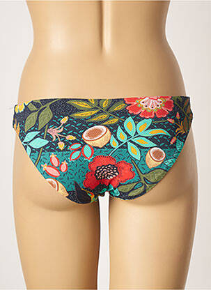 Bas de maillot de bain tissage texturé culotte bleu YSABEL MORA femme