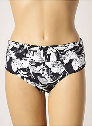 Bas de maillot de bain imprimé fleurs culotte noir MOONTIDE femme