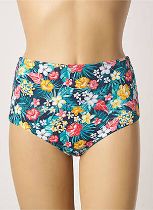 Bas de maillot de bain tissage texturé shorty bleu YSABEL MORA femme