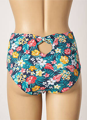 Bas de maillot de bain tissage texturé shorty bleu YSABEL MORA femme