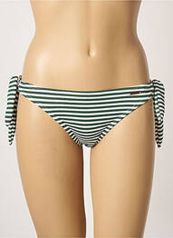 Bas de maillot de bain imprimé rayures bikini vert PROTEST femme