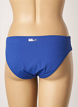 Bas de maillot de bain imprimé rayures culotte bleu BORABORA femme