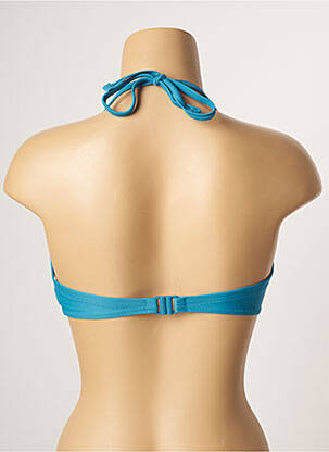 Haut de maillot de bain stretch haut bandeau bleu YSABEL MORA femme