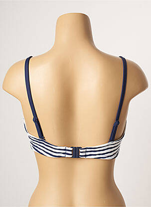 Haut de maillot de bain stretch haut bandeau bleu CHERRY BEACH femme
