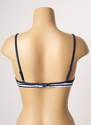 Haut de maillot de bain stretch haut soutien-gorge moulé bleu CHERRY BEACH femme