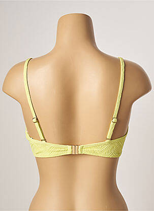 Haut de maillot de bain stretch haut soutien-gorge moulé vert PIHA femme