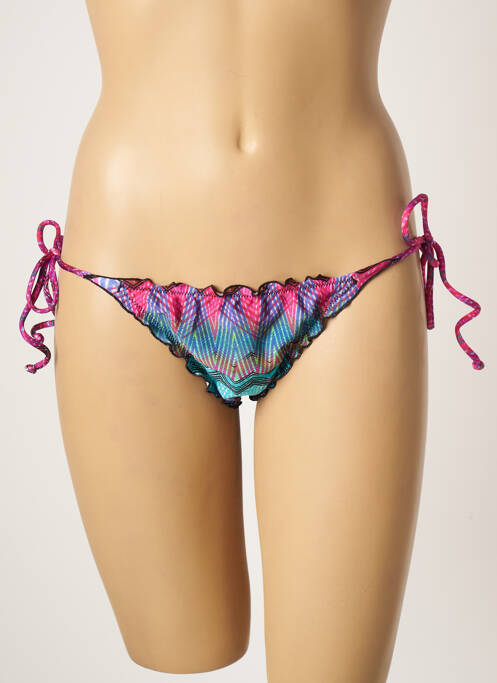 Bas de maillot de bain fermeture liens à nouer bikini bleu RIO DE SOL femme