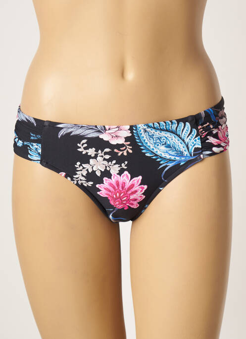 Bas de maillot de bain imprimé fleurs noir SEAFOLLY femme