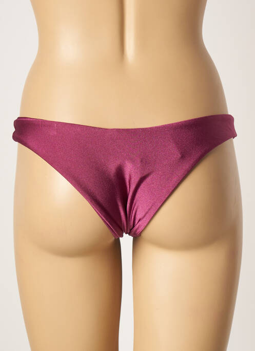 Bas de maillot de bain effet matière satinée culotte violet RIO DE SOL femme
