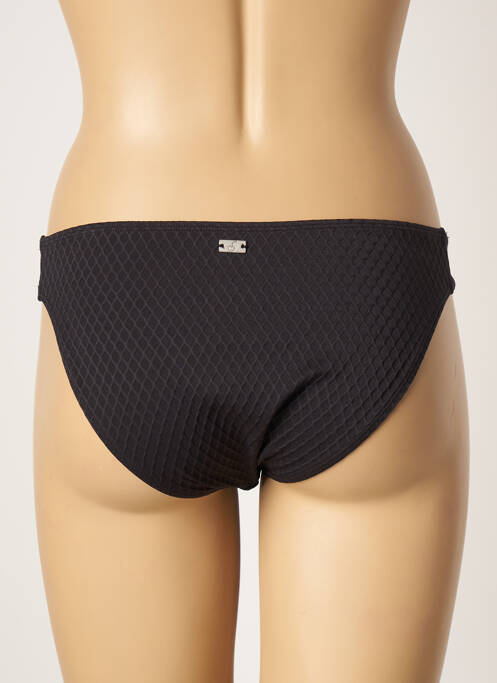 Bas de maillot de bain tissage texturé culotte noir CHERRY BEACH femme